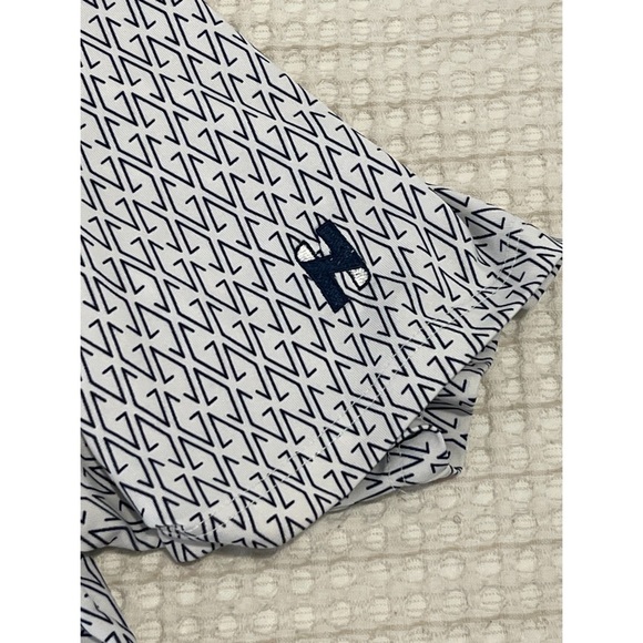 Greyson Polo Shirt Men's XL Blue Geometric All Over Print Stretch Logo Golf - Picture 10 of 12